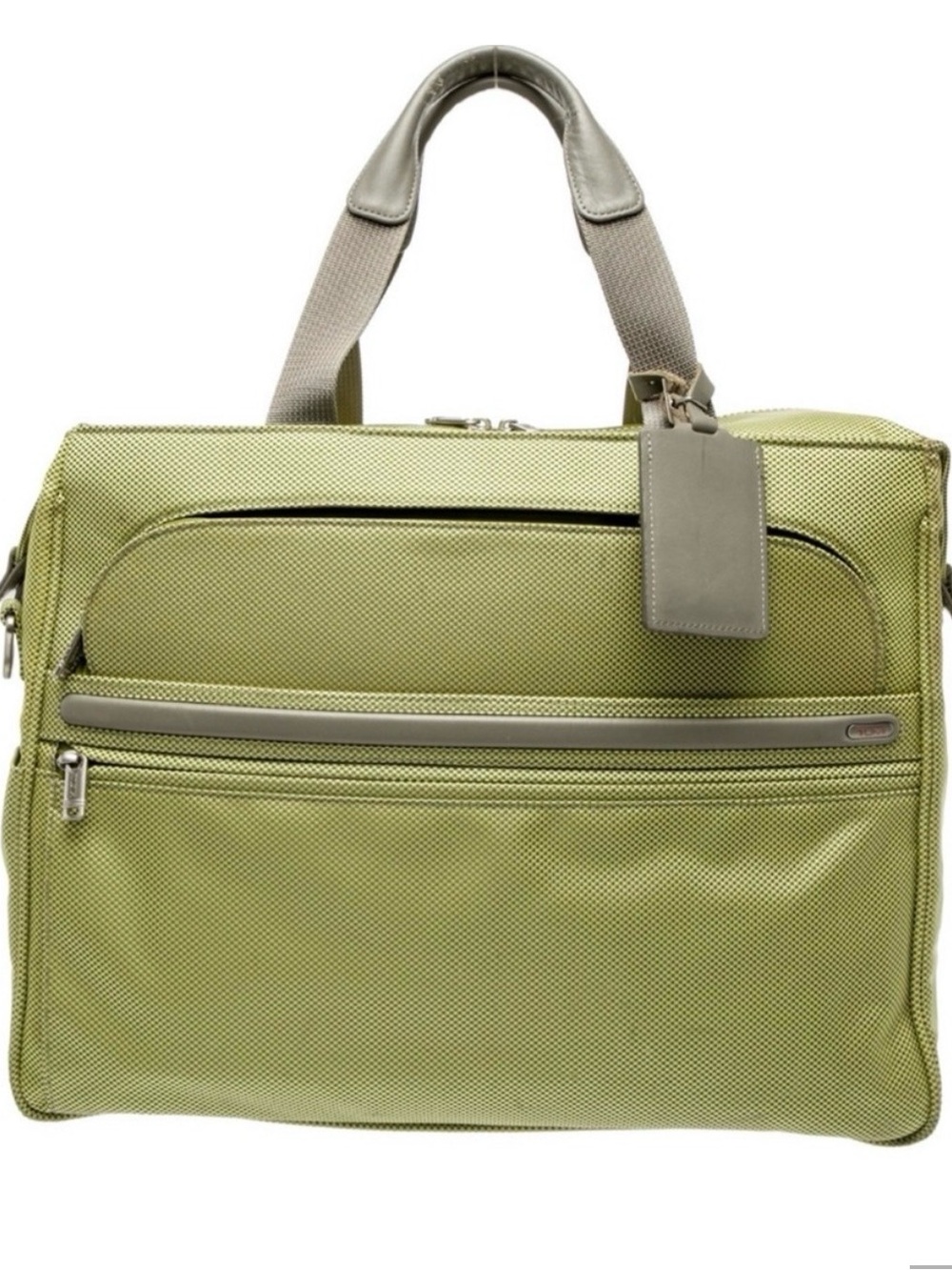 Tumi Green Ballistic Nylon Compact Tote 18” Carry On Weekender Bag 26189LM